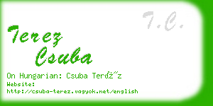 terez csuba business card